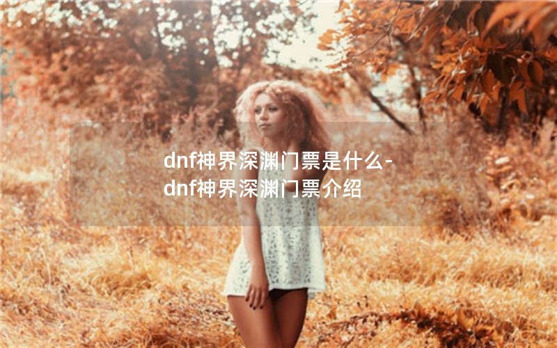 dnfԨƱʲô-dnfԨƱ