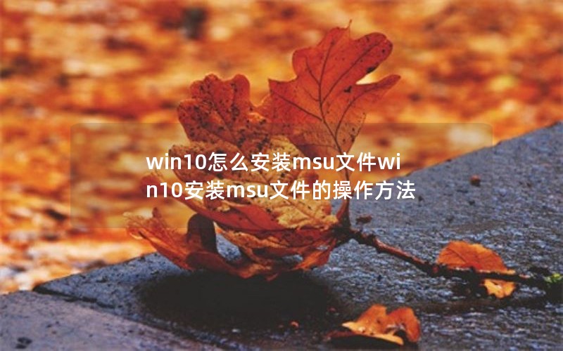 win10ôװmsuļwin10װmsuļĲ