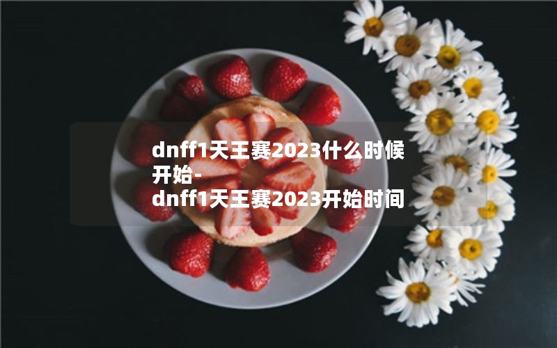dnff12023ʲôʱʼ-dnff12023ʼʱ