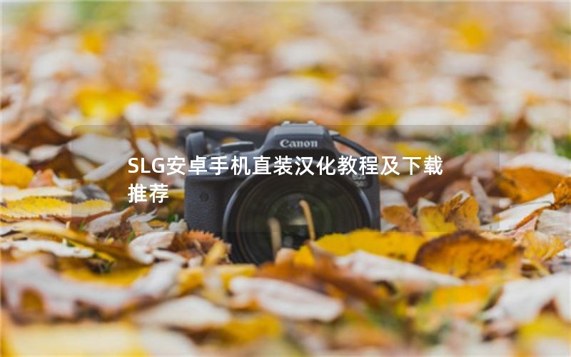 SLG׿ֱֻװ̳̼Ƽ